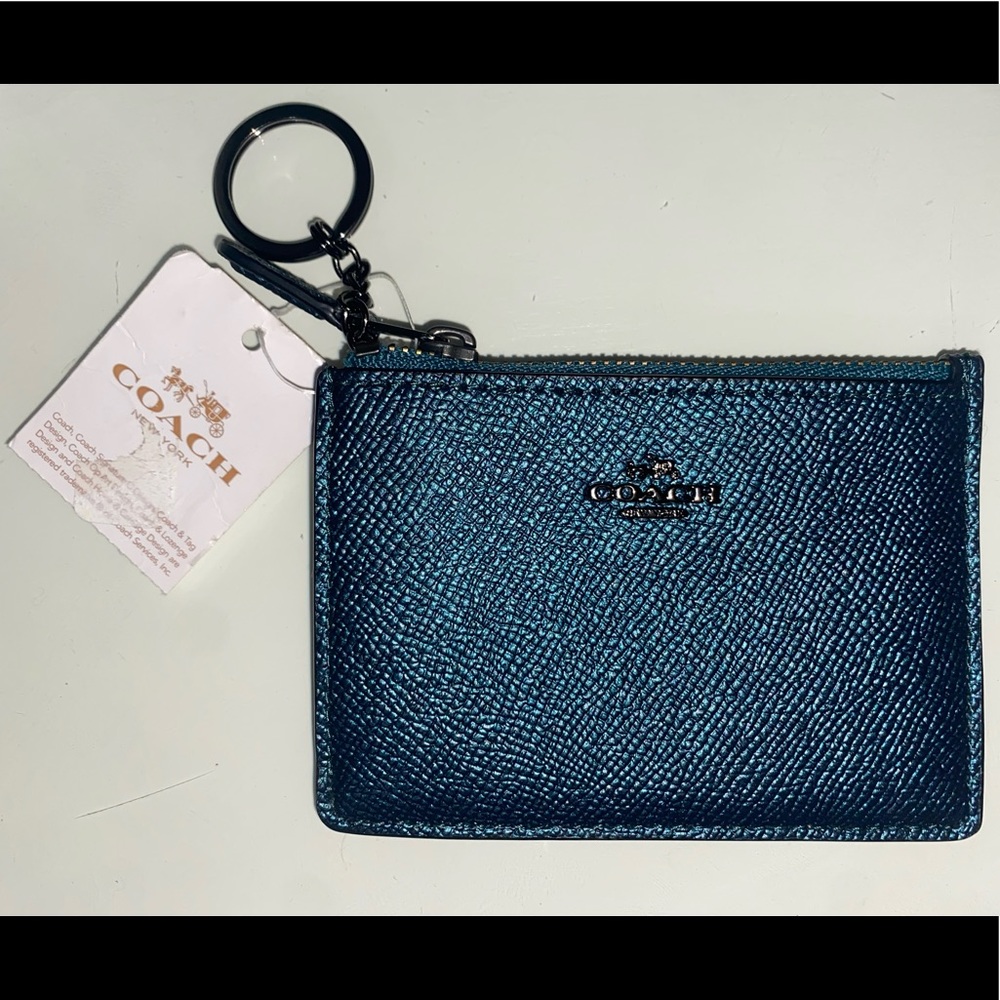 COACH
Ladies Mini Skinny Id Card Case in Pine Green